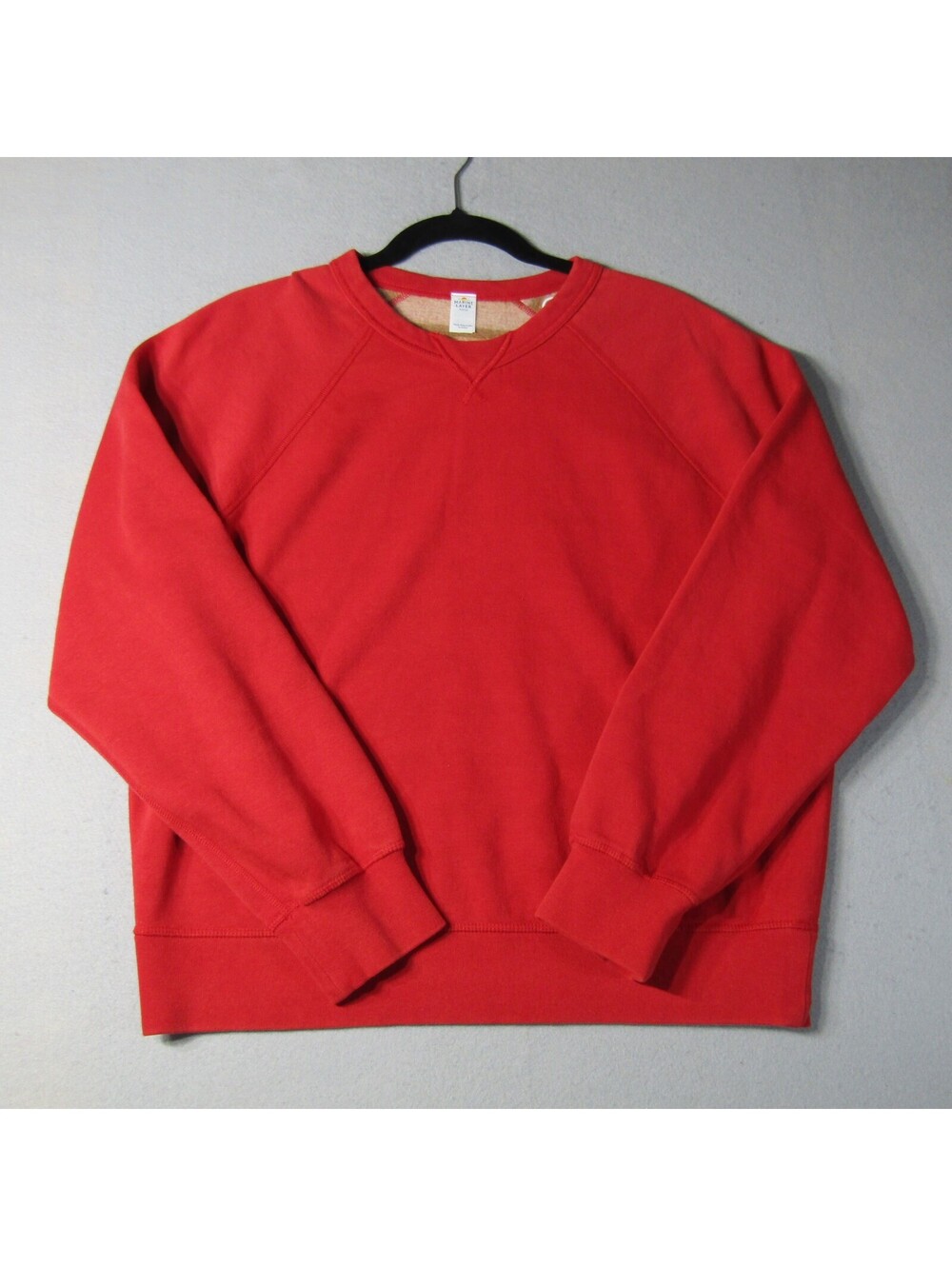 NWT Marine Layer Cloud 9 Fleece Reversible Crewneck Men's M Cherry Red